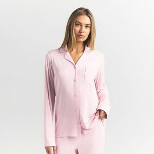 SKIMS Bloom Soft Lounge Button-Up Pajama Set - medium
